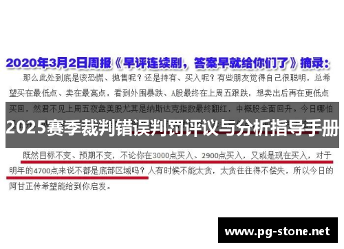 2025赛季裁判错误判罚评议与分析指导手册